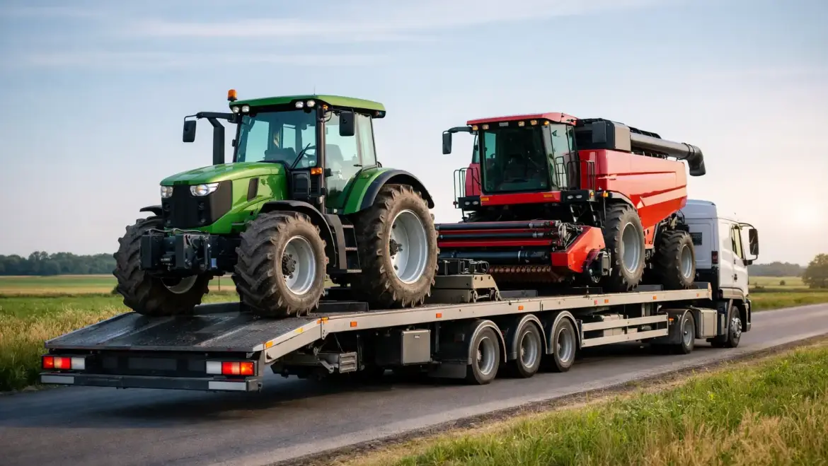 Transport lawetą maszyn rolniczych bez ryzyka
