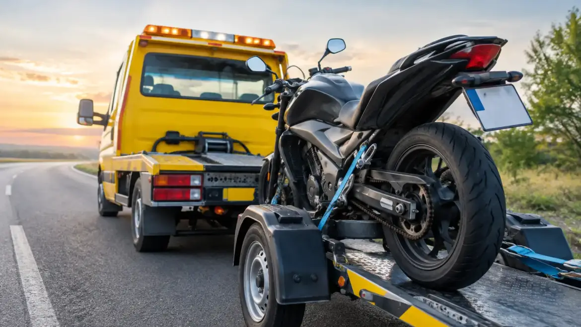 Holowanie motocykla po awarii – co robić?